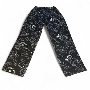 Lazy Oaf Black and White Flintstones Collab Trousers Brand New